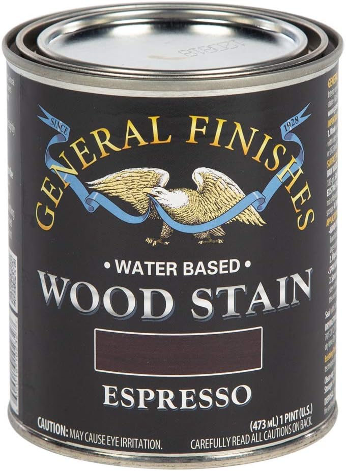 General Finishes Water Based Wood Stain, 1 Quart, Antique Oak