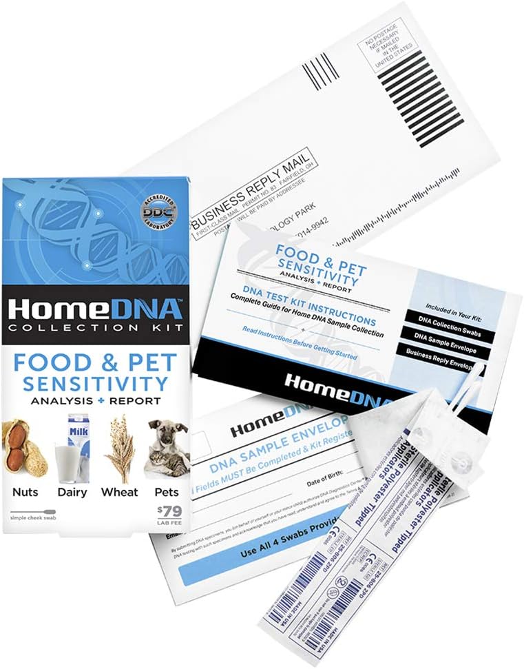 Food & Pet Sensitivity at-Home DNA Test Kit | Lab Fees NOT Included | Kit ONLY