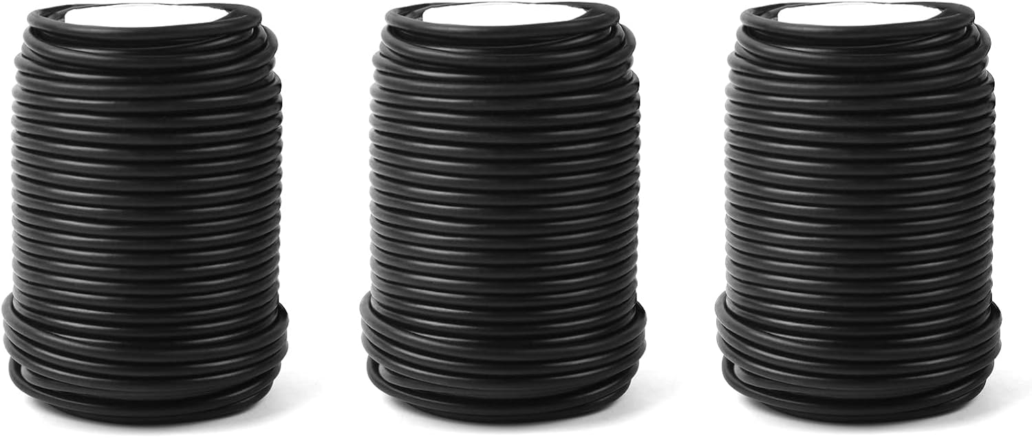 Decoroca Soft Plant Ties for Support - 65.6' Reusable Waterproof Plant Wire, 3.5mm Garden Twist
