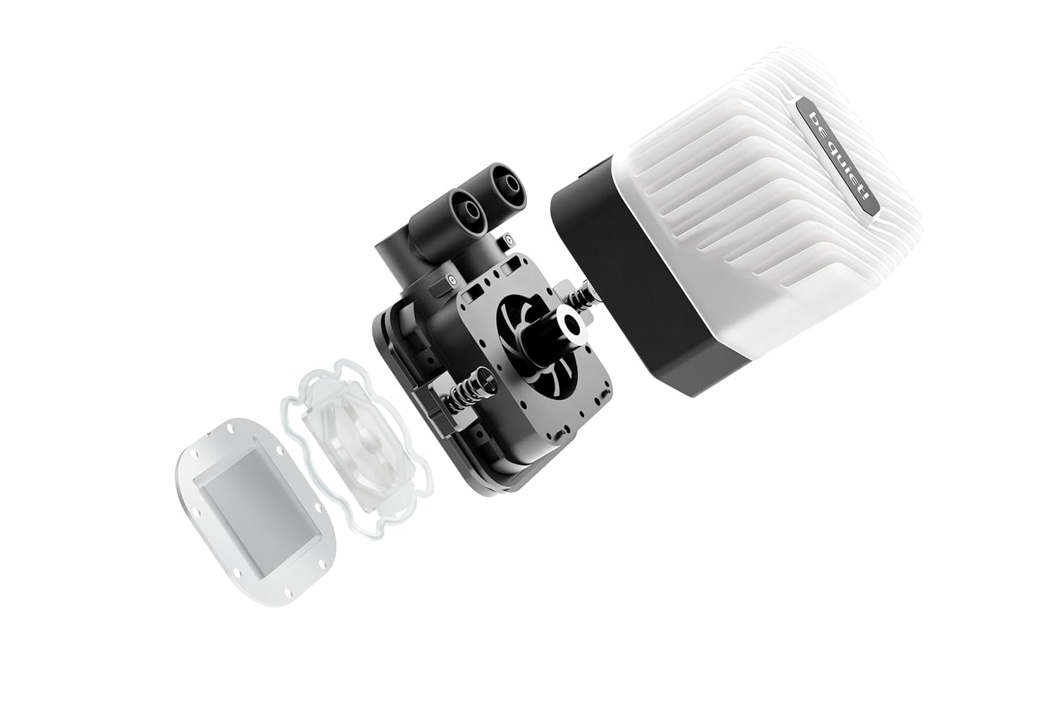 be quiet! Light Loop 360mm White CPU Liquid Cooler for Heavily Overclocked Systems, 3X Light Wings LX 120mm PWM high-Speed White Fan, Stylish ARGB Cooling Block, Extremely high Cooling Performance