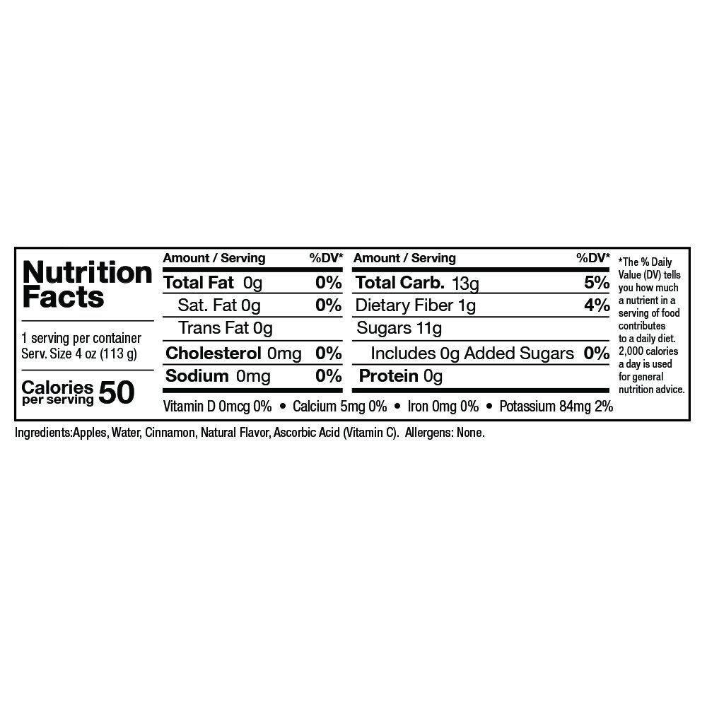 Zee Zees Mango Peach Applesauce Cups, Unsweetened, All Natural, No Sugar Added, 4 oz Cups, 24 pack