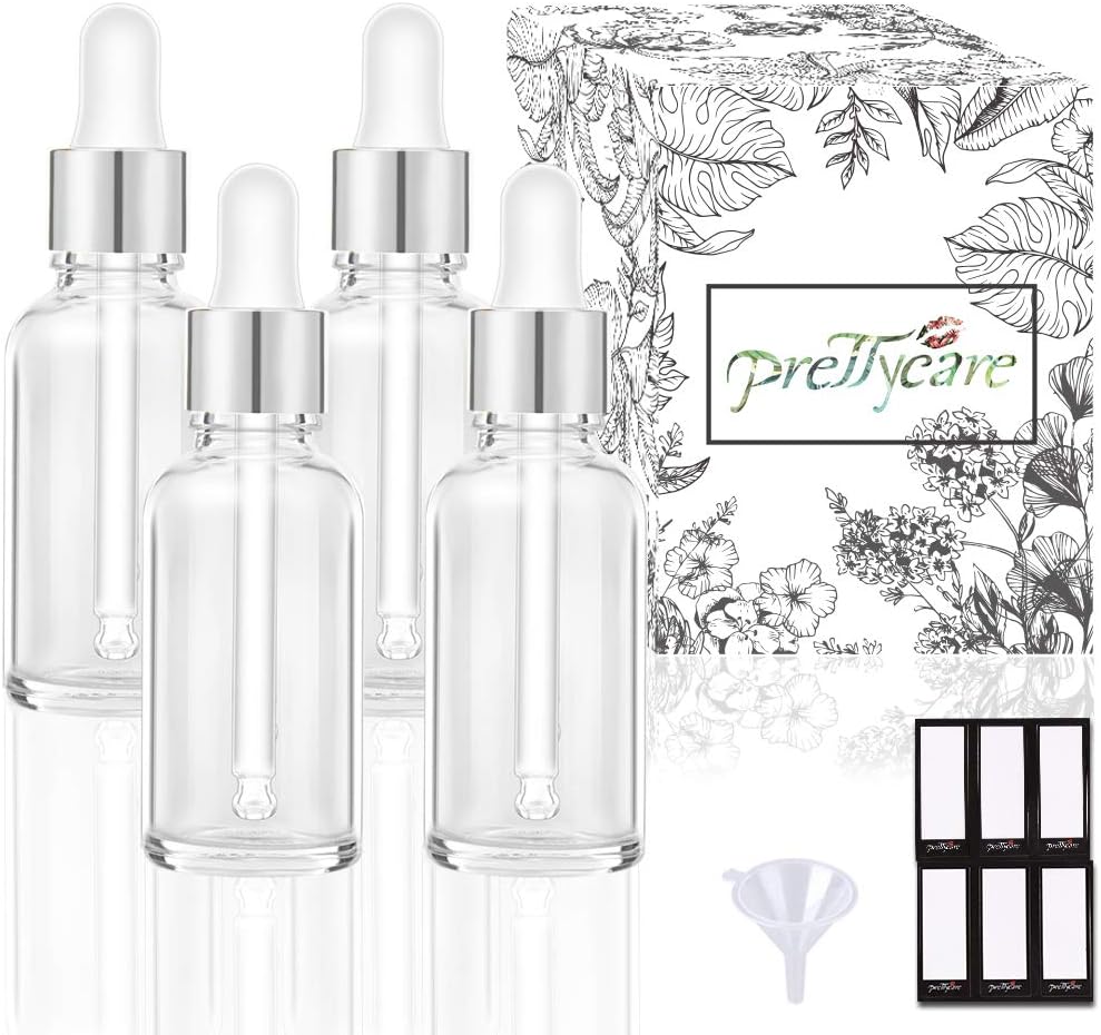 PrettyCare Glass Eye Dropper Bottles 99 Pack
