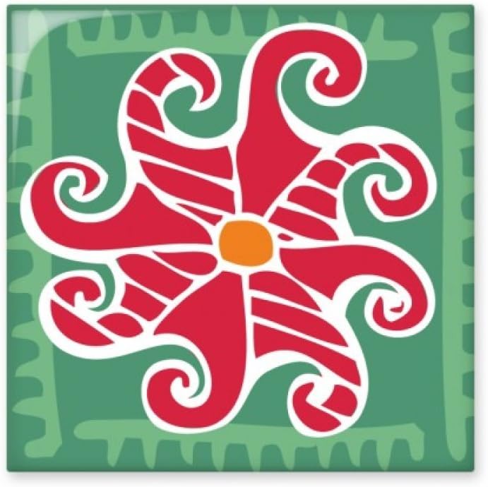 Red Sun Mexico Totems Ancient Civilization Drawing Ceramic Tile Glossy Decal Glazed Brick Adorn Stone