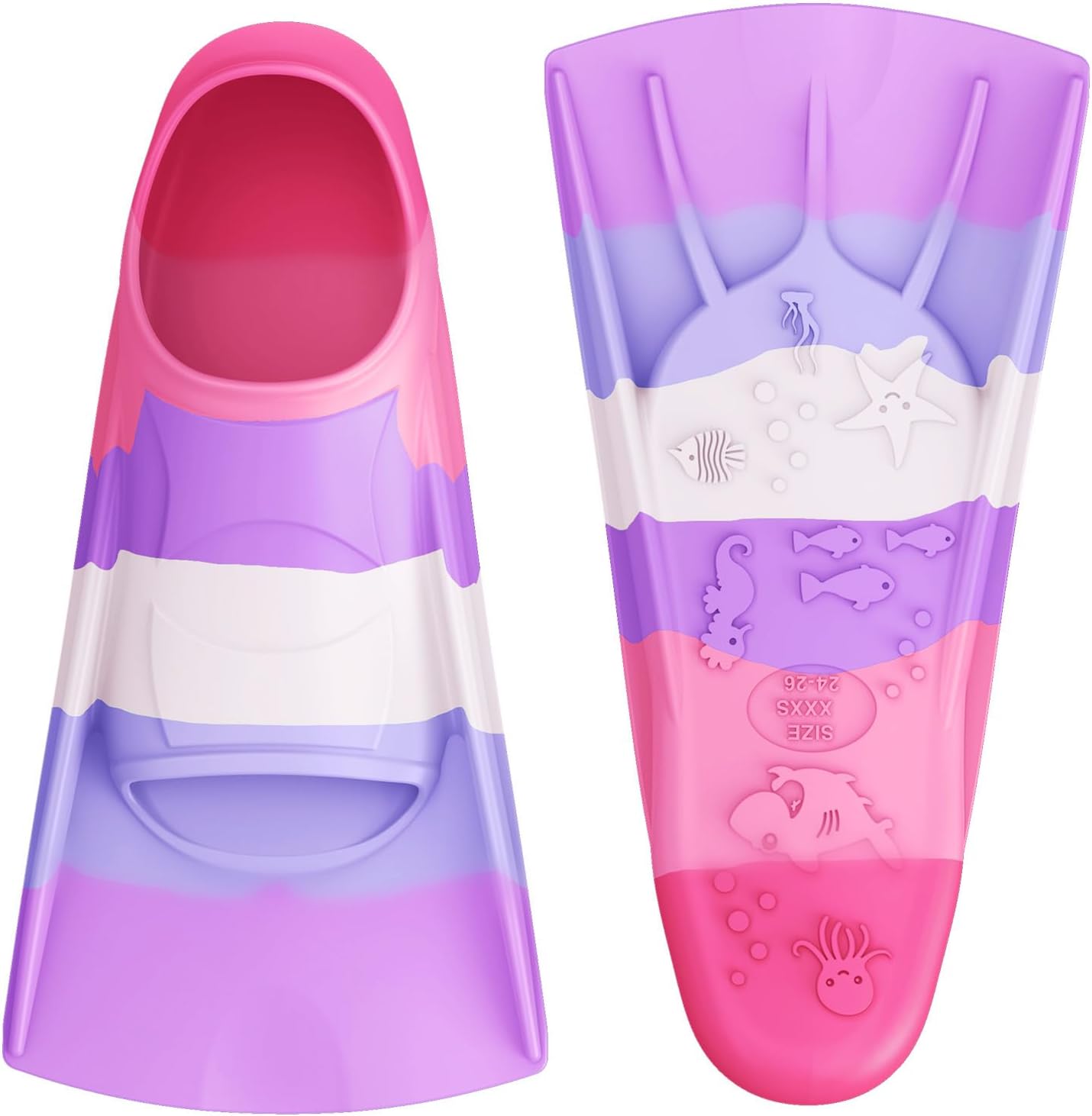 Gintenco Swim Fins, Adults & Kids Swim Training Fins for Lap Swimming