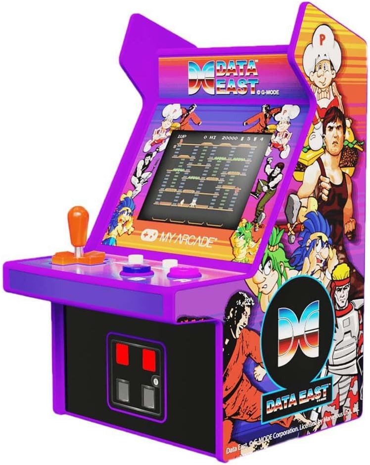 My Arcade Micro Player Mini Arcade Machine: Galaga Video Game, Fully Playable, 6.75 Inch Collectible, Color Display, Speaker, Volume Buttons, Headphone Jack - Electronic Games