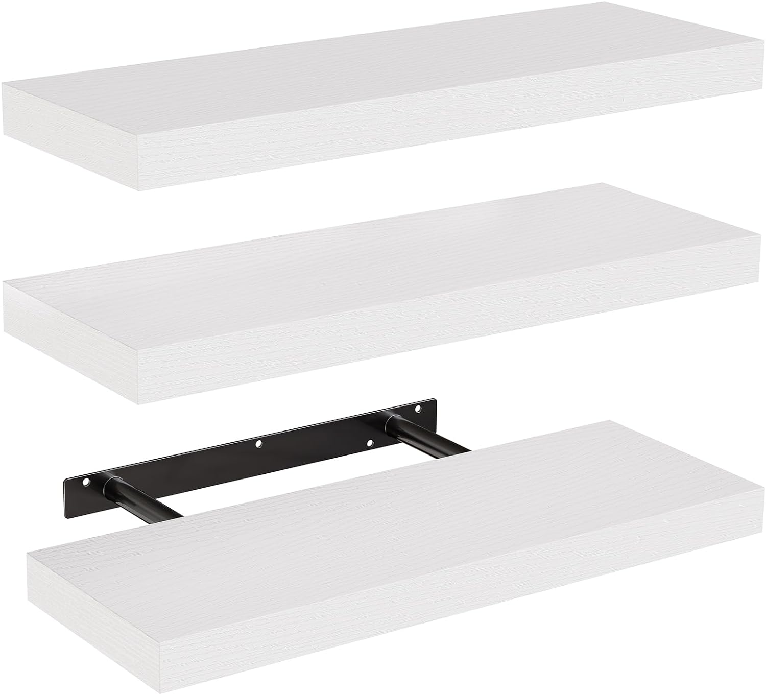 AMADA HOMEFURNISHING Floating Shelves, Wall Shelves for Bathroom/Living Room/Bedroom/Kitchen Decor