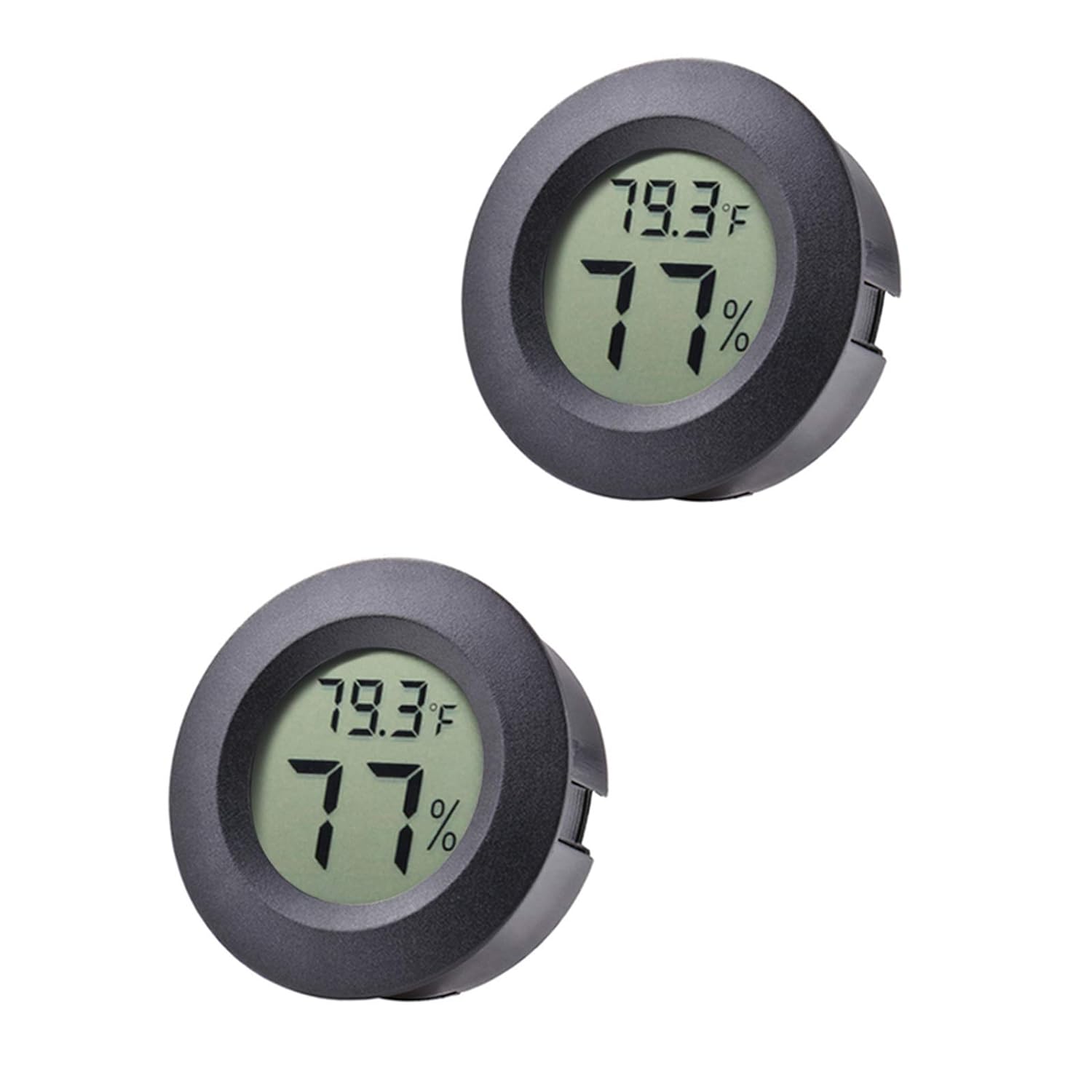 2-Pack Mini Hygrometer Thermometer Meter Digital LCD Indoor Room Monitor
