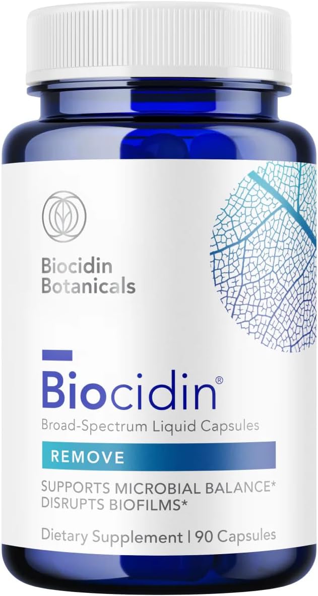 Biocidin Broad-Spectrum Capsules for Microbiome Balance, 90 Count | 18-Botanical Herbal Supplement, Biofilm Disruptor, Gut Cleanse Detox