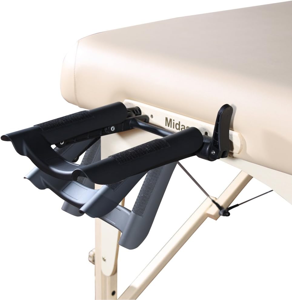 Master Massage 30" Del Ray Pro Portable Massage Table Package, Sand Color, Luxurious with 3" Thick Cushion of Foam
