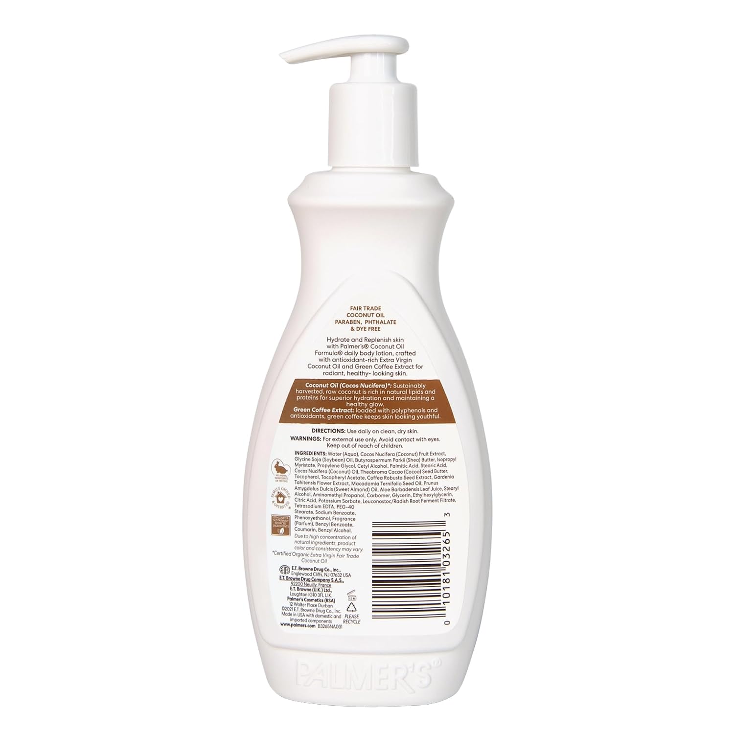 Palmer's Coconut Oil Formula Body Lotion for Dry Skin (13.5 Fl Oz) | A hydrating hand and body moisturizer with Green Coffee Extract and Vitamin E for 48 hour moisture and radiant skin