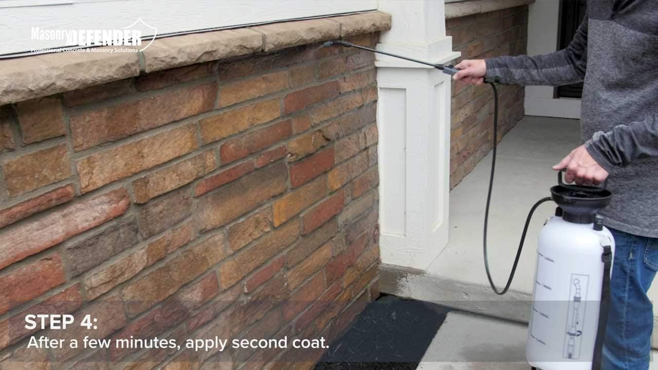 MasonryDefender All Purpose Brick Stone & Concrete Sealer - Transparent Penetrating Waterproof Coating for Outdoor Masonry Surfaces - 1 Gallon