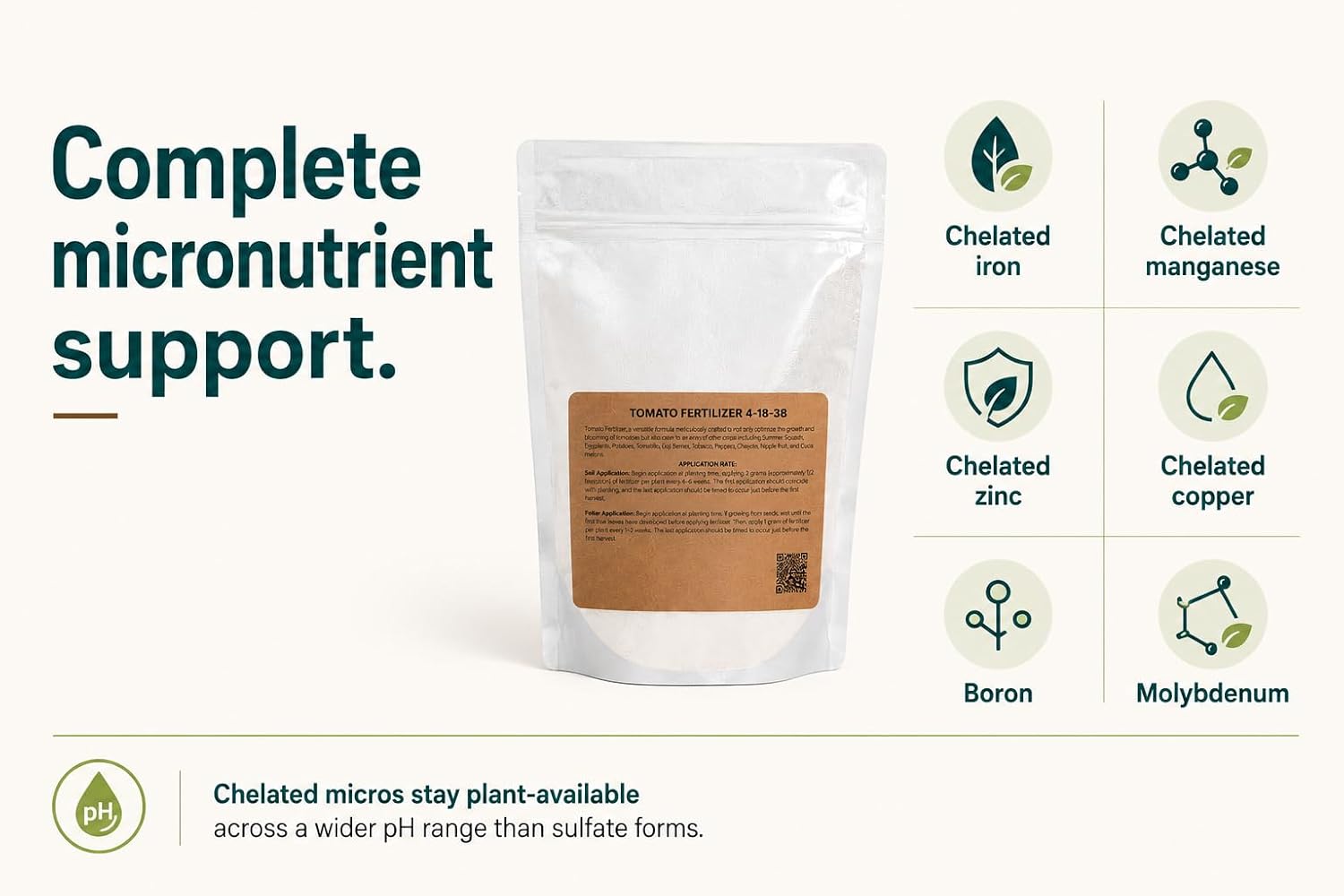 Greenway Biotech, Inc. Tomato Fertilizer 4-18-38 Powder - Water Soluble with Chelated Micronutrients for Tomatoes Peppers Eggplant - Bigger Fruit Better Flavor - Hydroponics or Soil - 5 LB