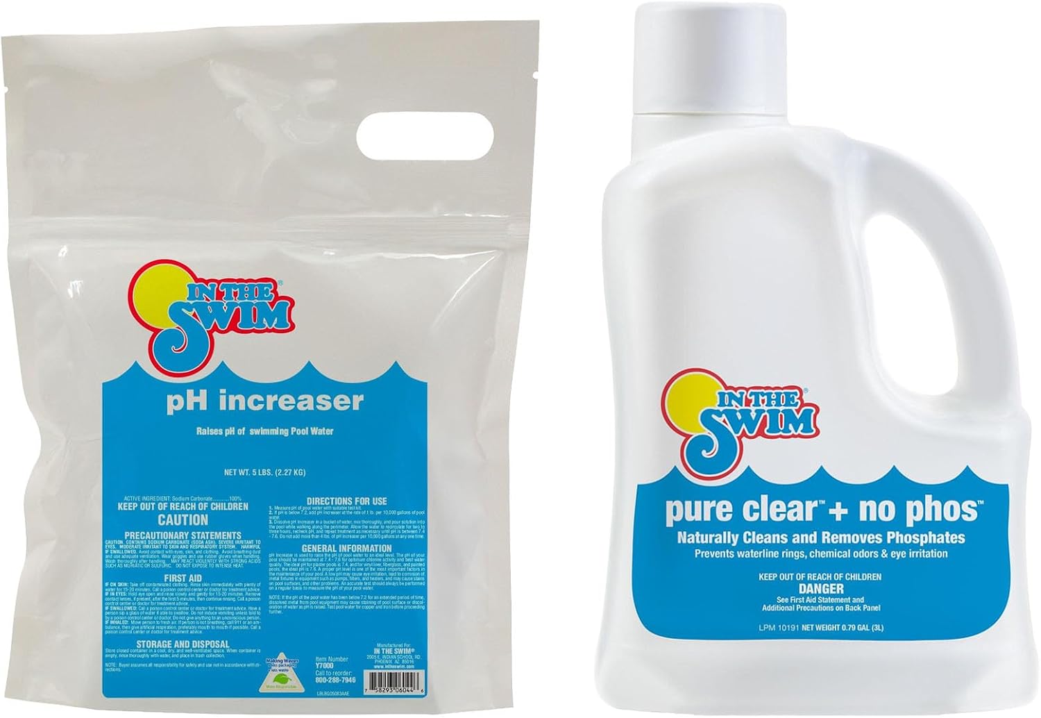 In The Swim pH Increaser for Pools - 5 Pounds | Granular 100% Sodium Carbonate (Soda Ash) to Raise pH Up