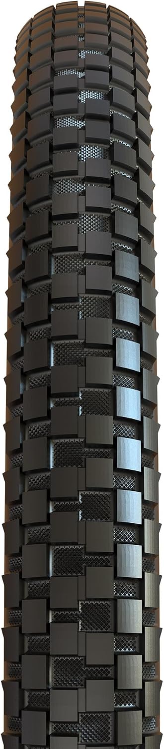Maxxis Holy Roller | Single Compound | Silkworm Wire Bead BMX Tire | 60 TPI Wire Bead Casing, Inverted Knob Tread, Dirt to Pavement, SilkWorm Puncture Layer