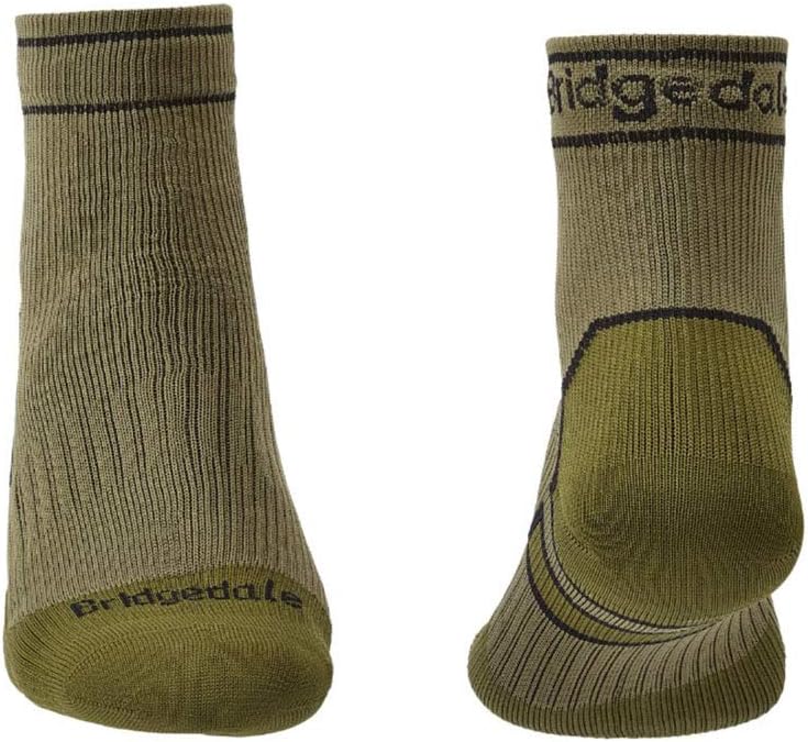 Bridgedale Standard Mens and Hiking-Socks, Khaki/Olive, Large