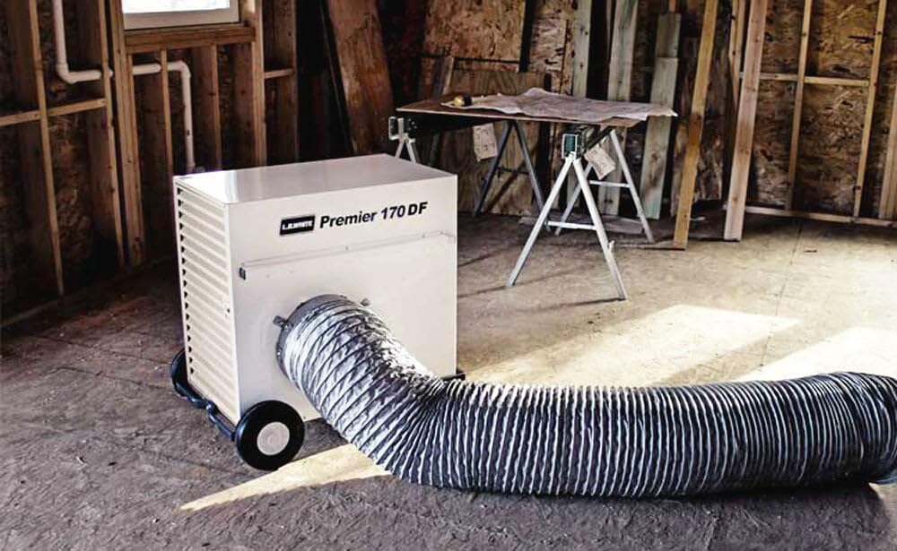 L.B. White CS170 Premier 170DF LP Forced Air Propane Tent Heater — Ductable Portable Space Heater for Indoor, Outdoor, Parties & Commercial, 170