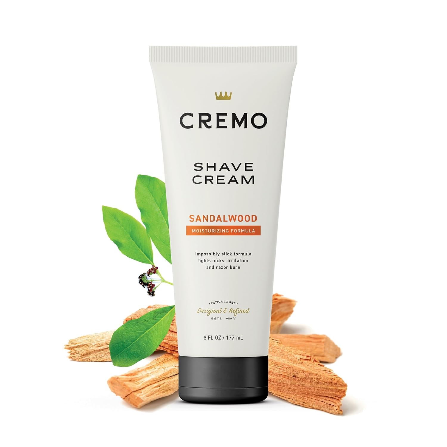 Cremo Original Shave Cream, Astonishingly Superior Ultra-Slick Shaving Cream for Men, Fights Nicks, Cuts and Razor Burn, 6 Fl Oz