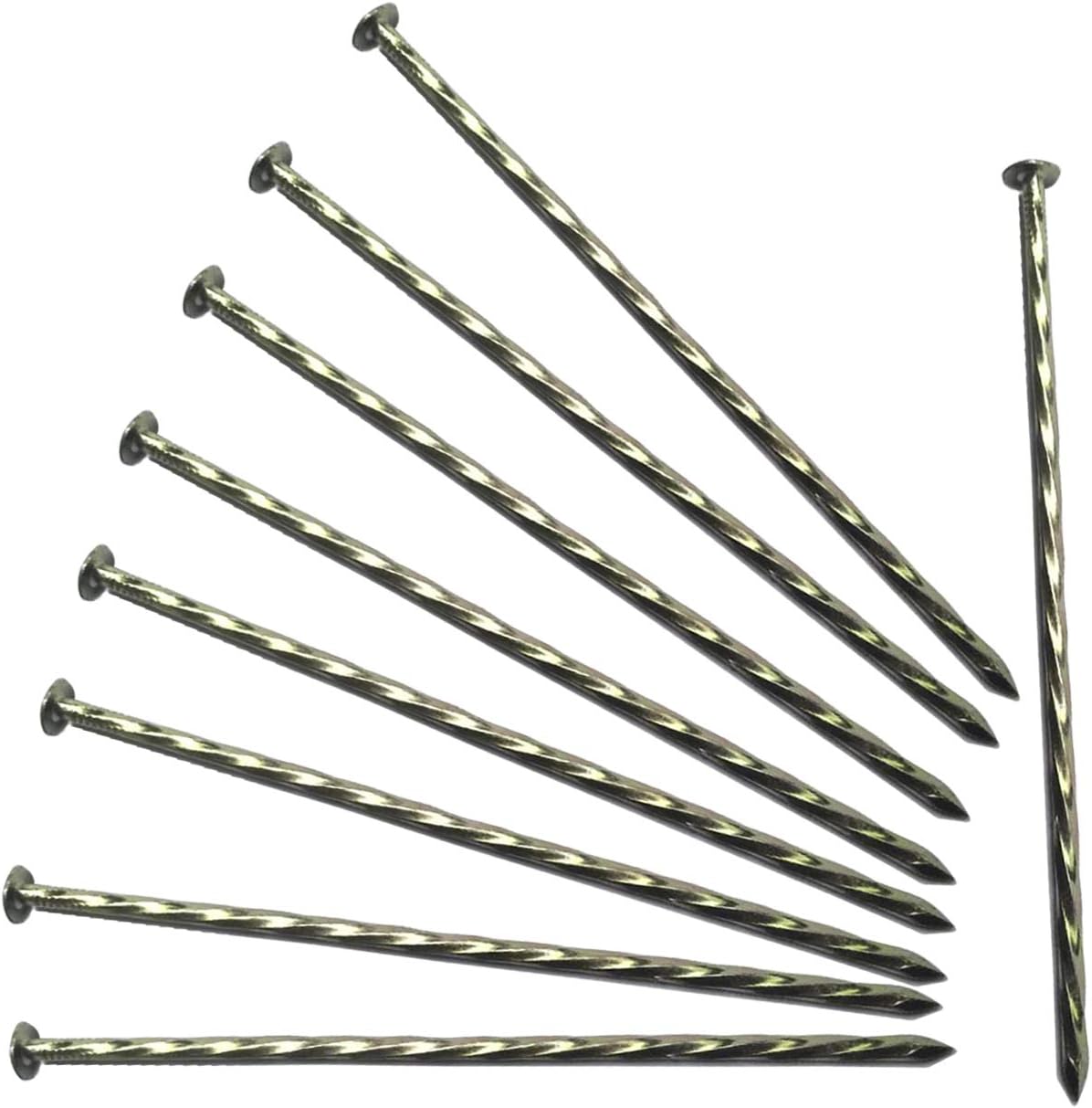 9 Pack 8 Inch Galvanized Tent Spikes,Metal Edging Spikes Landscape