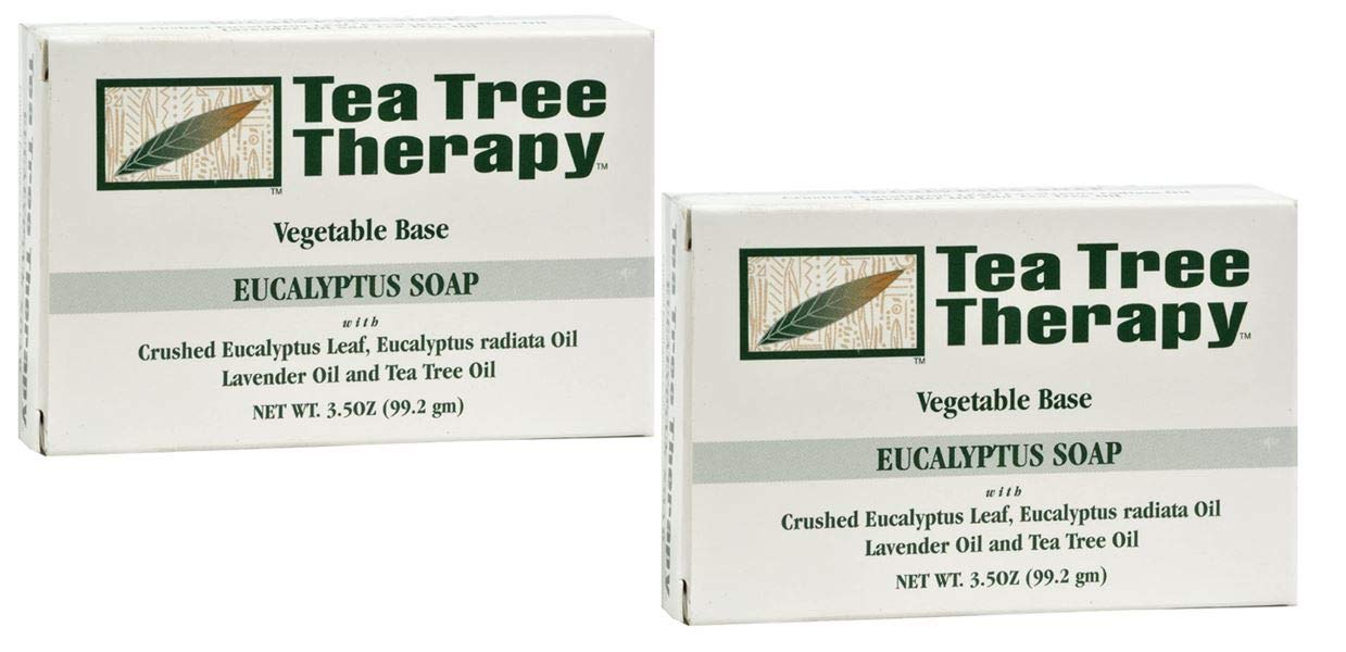 Tea Tree Therapy Vegetable Base Bar Soap, Eucalyptus, 6 Count