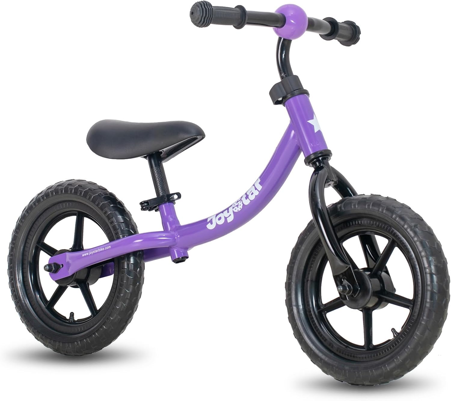 JOYSTAR Toddler Balance Bike 2-5 Year Old, No Pedal, Adjustable Seat | 12" Balance Bike Push Bike Adjustable Handlebar Lightweight Steel Frame, Ideal Gift for Boys and Girls
