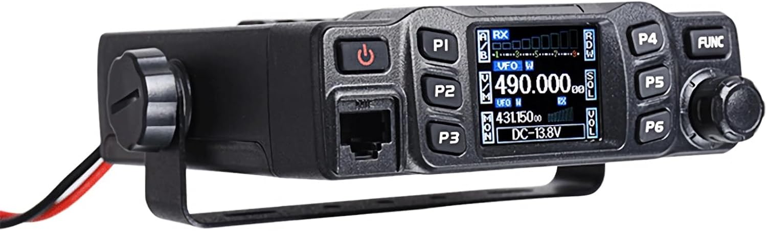 AnyTone AT-778UVII Transceiver Mobile Radio Dual Band 25W VHF/UHF VOX Vehicle Car Radio w/Cable | Vehicle Car Radio 2m 70cm Mini Mobile Transceiver w/Cable for RV Camping