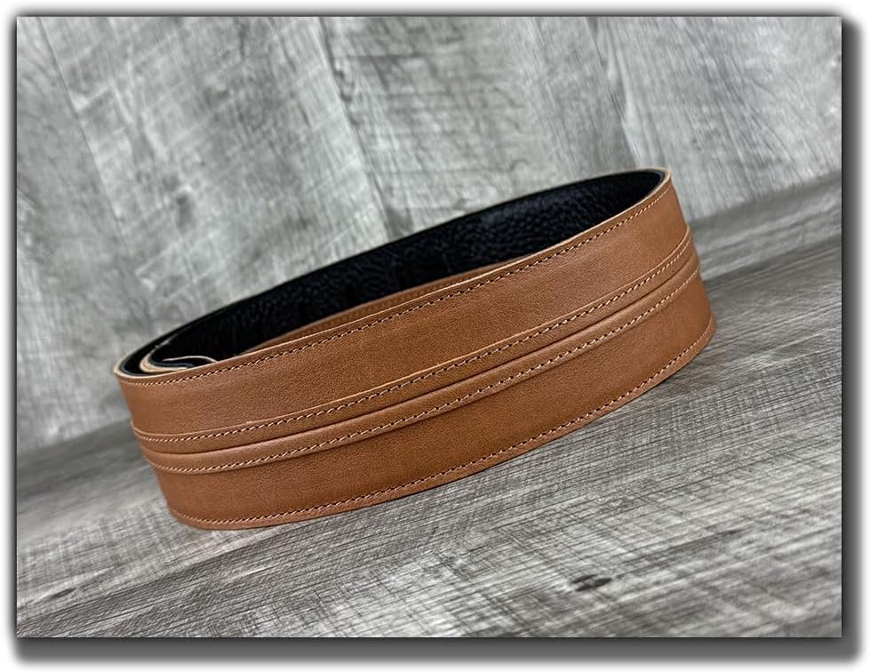 The Original Straight Up Full Grain Padded Leather Guitar Strap - For Electric, Acoustic and Bass Guitars