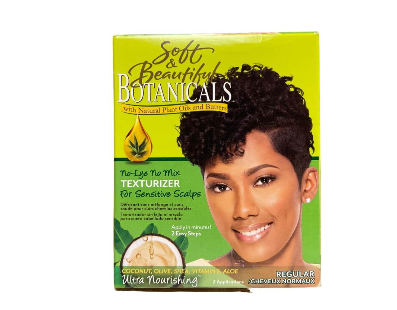 Soft & Beautiful Botanicals Texturizer, Regular (Pack of 3)