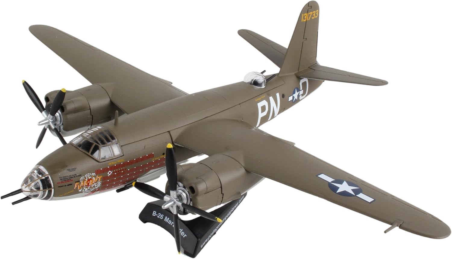 Daron Worldwide Trading B-29 Superfortress Enola Gay Vehicle (1:200 Scale), White