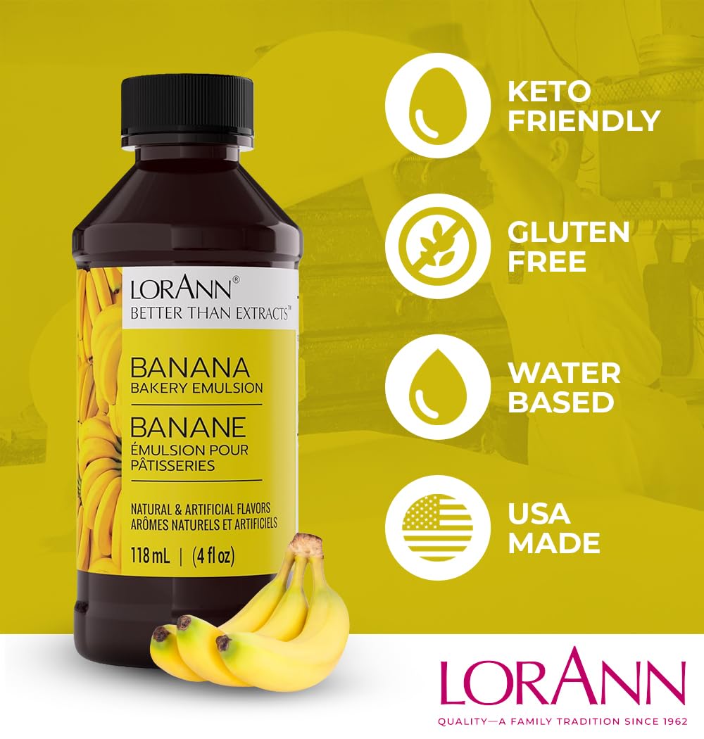 LorAnn Oils Peppermint Bakery Emulsion: True Essence, Ideal for Boosting Fruit Tones in Cakes, Cookies & Desserts, Gluten-Free, Keto-Friendly, Extract Substitute Essential for Your Kitchen, 16 Oz