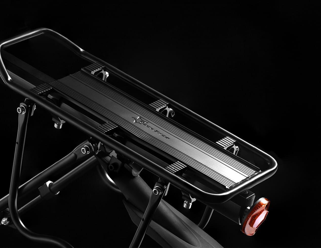 ROCKBROS Rear Bike Rack Quick Release Bike Cargo Rack for Luggage Commuting | Easy to install,heavy duty steel,red reflector,side protection,quick release system,rear back pannier rack with intructions