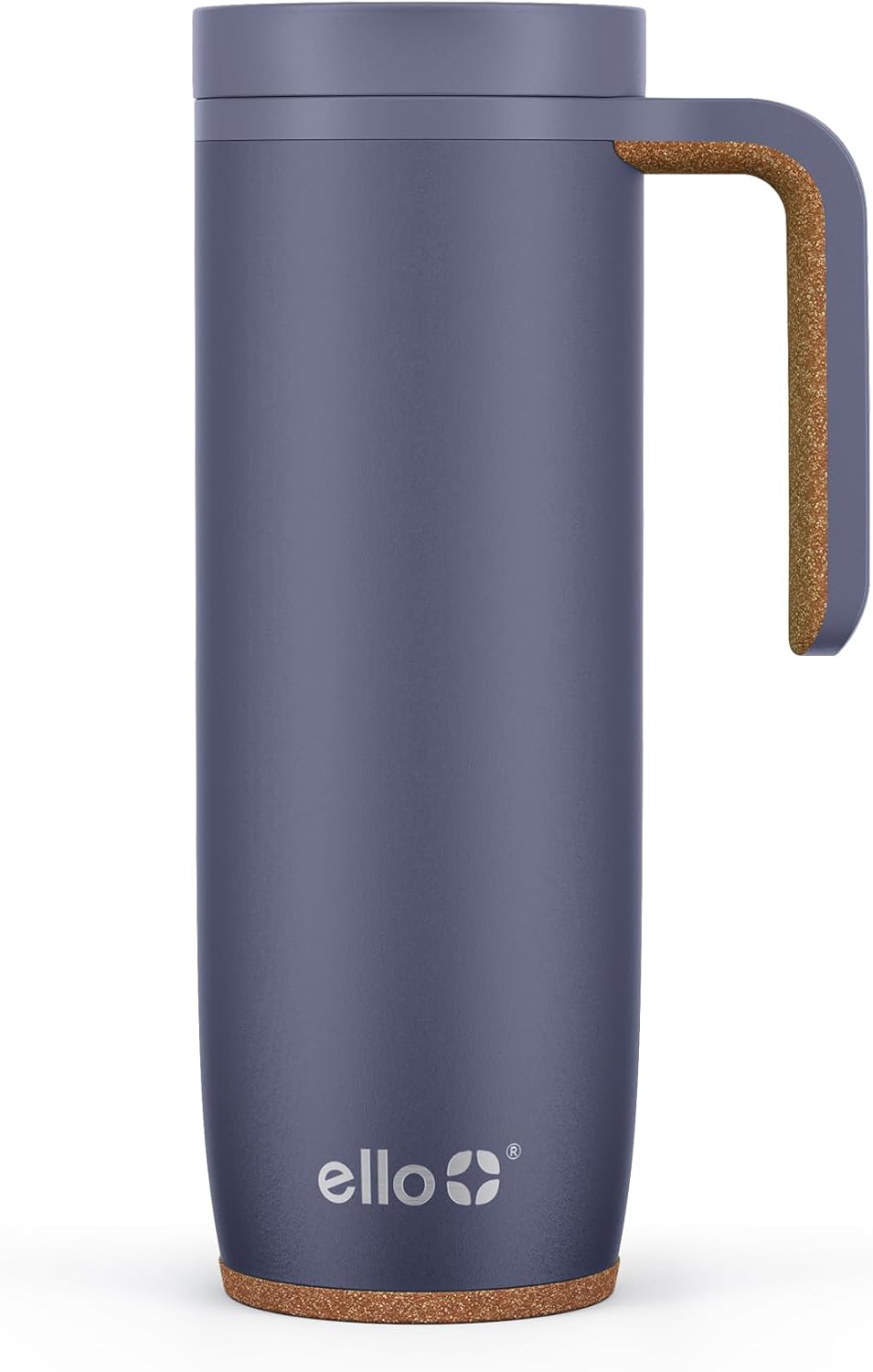 Ello Magnet 18oz Insulated Stainless Steel Travel Mug with Handle, Poseidon