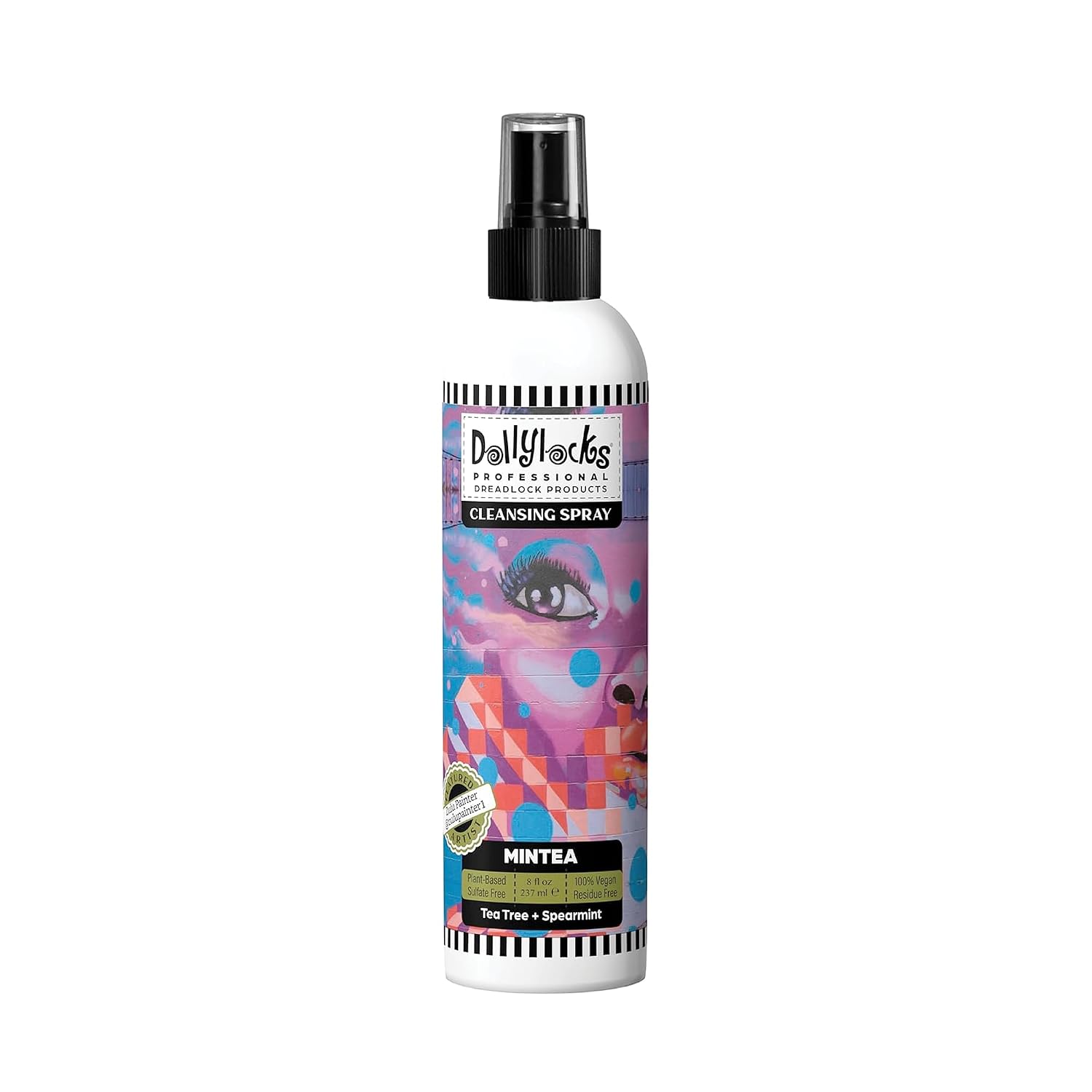 Dollylocks Cleansing Rinse-free Shampoo Spray | Removes Build-up + Moisturizes | Plant-Based Residue-free Vegan | Locs, Braids, Hair Extensions
