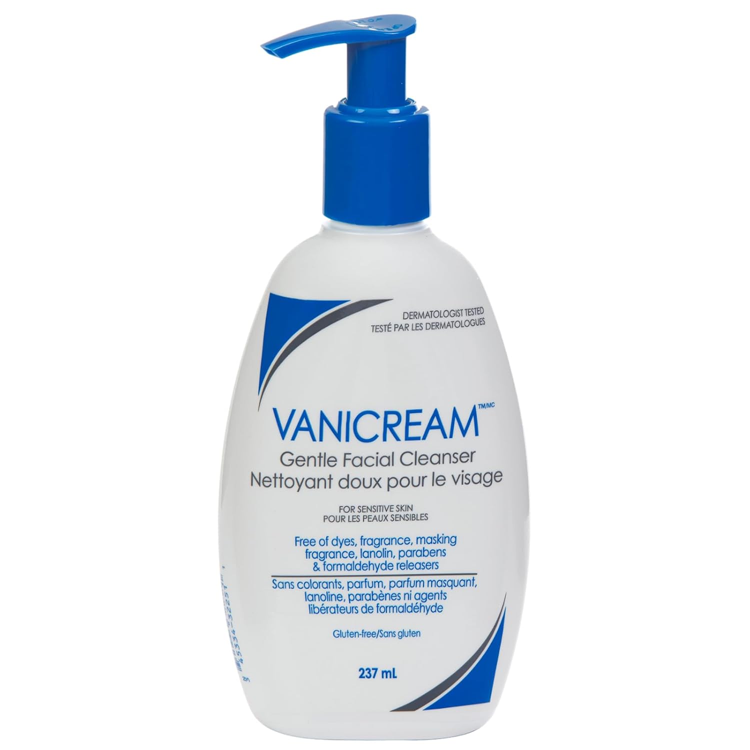 Vanicream Gentle Facial Cleanser for Sensitive Skin, 8 Oz (Pack of 3), Unscented, 24 Fl Oz