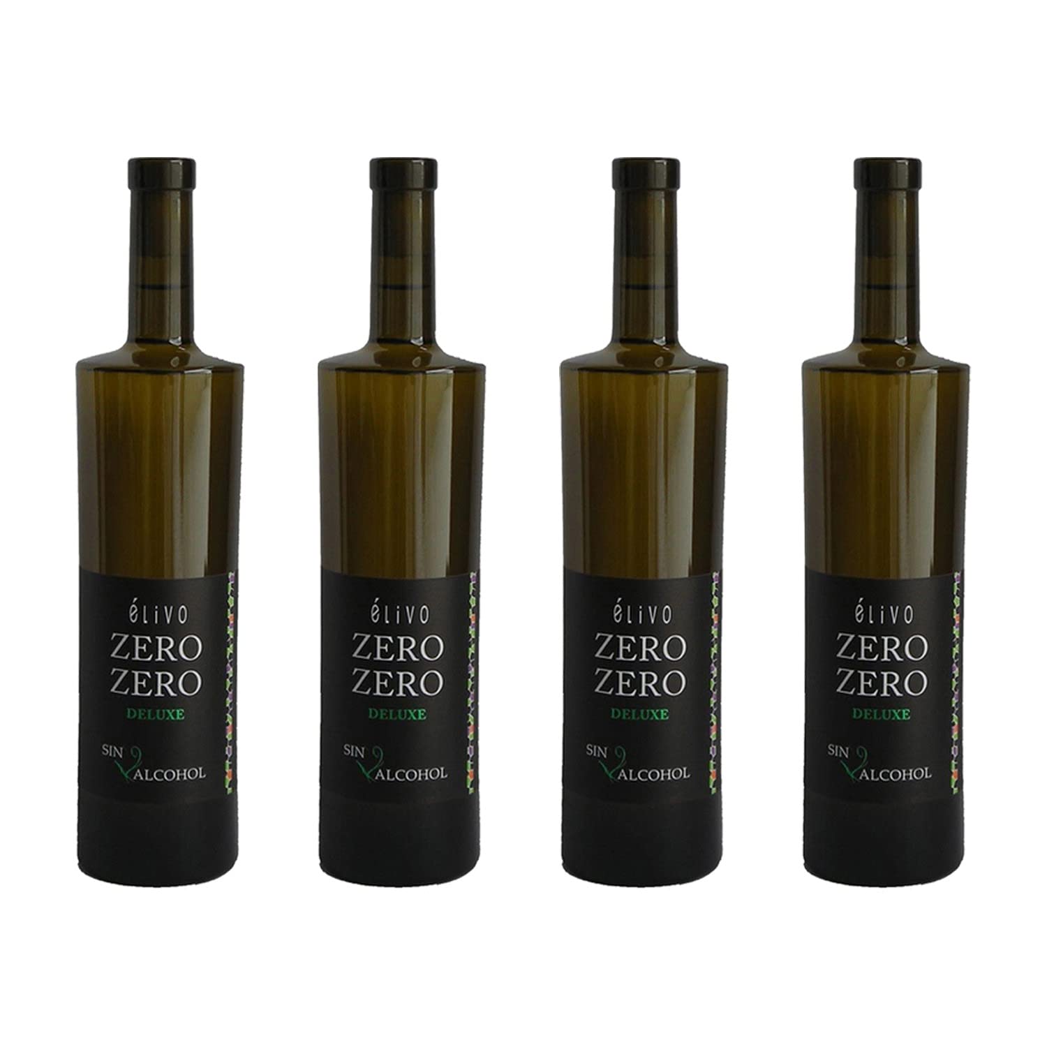 Élivo Zero Zero Deluxe Red Dealcoholized 0.0% Non-Alcoholic Red Wine From Spain 750ml, Low Sugar, Low Calories (1 Bottle)