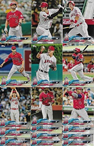 Los Angeles Angels 2018 Topps Factory Sealed EXCLUSIVE Special Limited Edition 17 Card Team Set with Shohei Ohtani Rookie Card Plus Mike Trout and