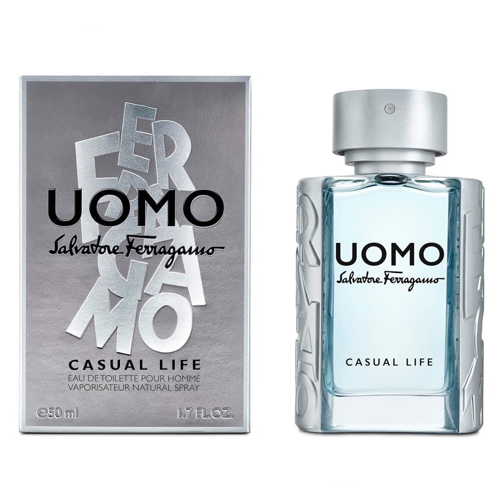 FERRAGAMO Uomo Ferragamo Casual Life Eau de Toilette Pour Homme, Cologne Spray for Men