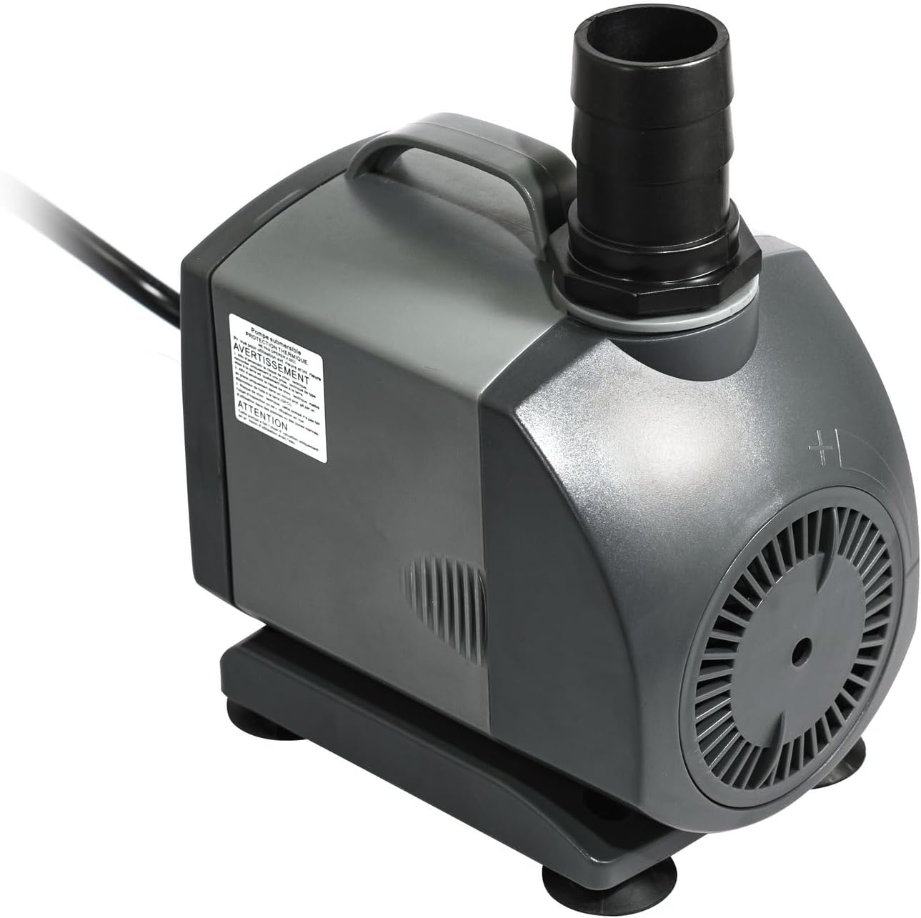 Jebao FA-5000 1200GPH Submersible Fountain Pump for Hydroponics, Aquaponics, Waterfall, Fish Pond