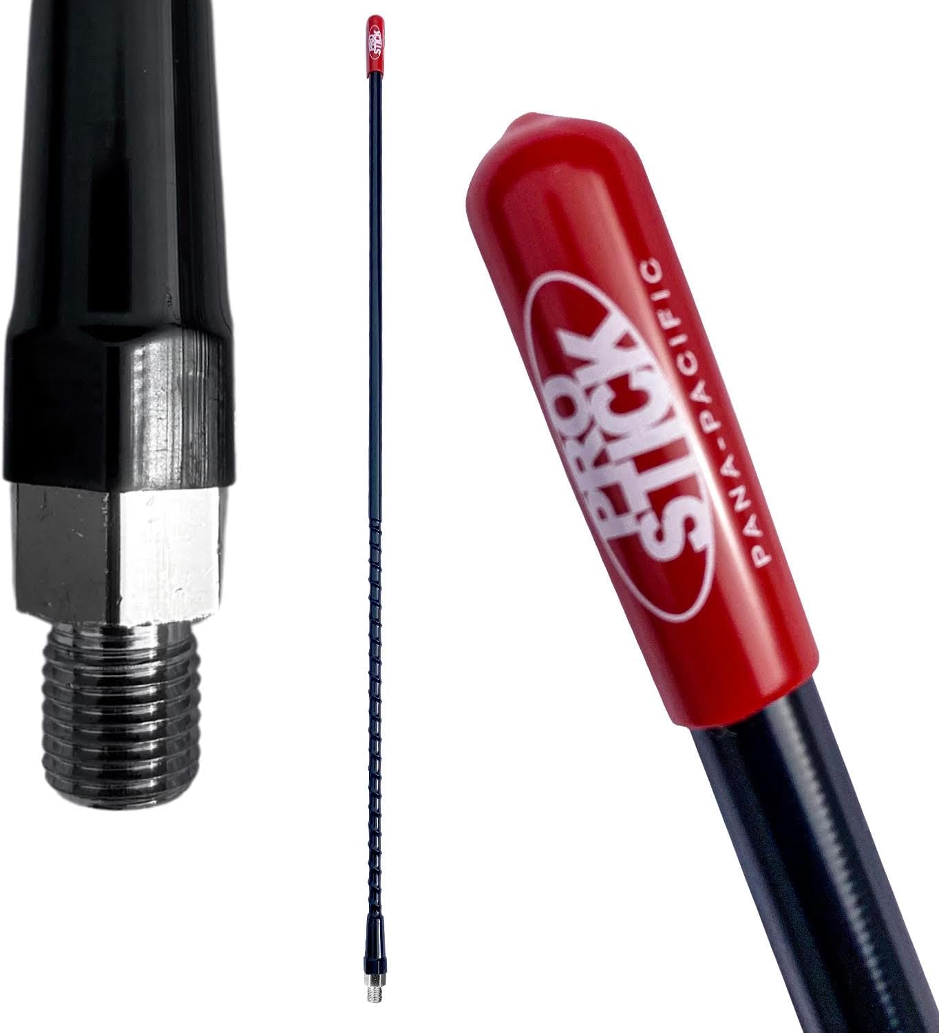2` Foot Fiberglass - Black CB Radio Antenna