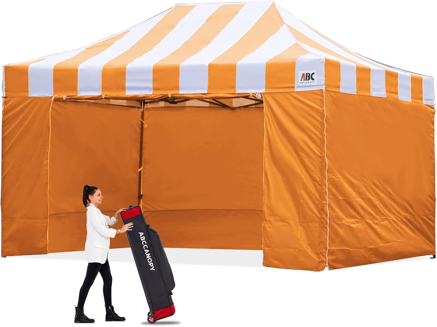 ABCCANOPY Heavy Duty Easy Pop up Canopy Tent with Sidewalls 10x20, Turquoise