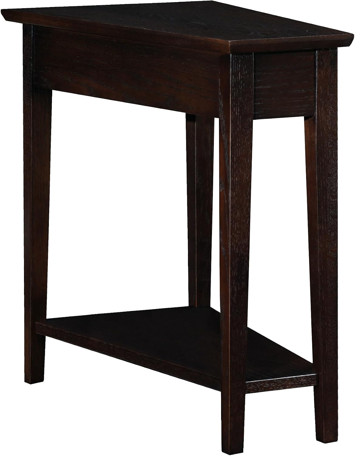 Leick Home Delton Wedge End Table, 17", Sienna