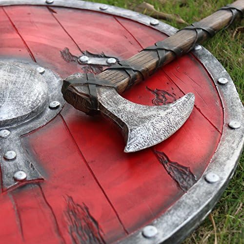 LarpGears Halloween Realistic Foam Viking Fake Axe Toy Great for LARP 25'' Length