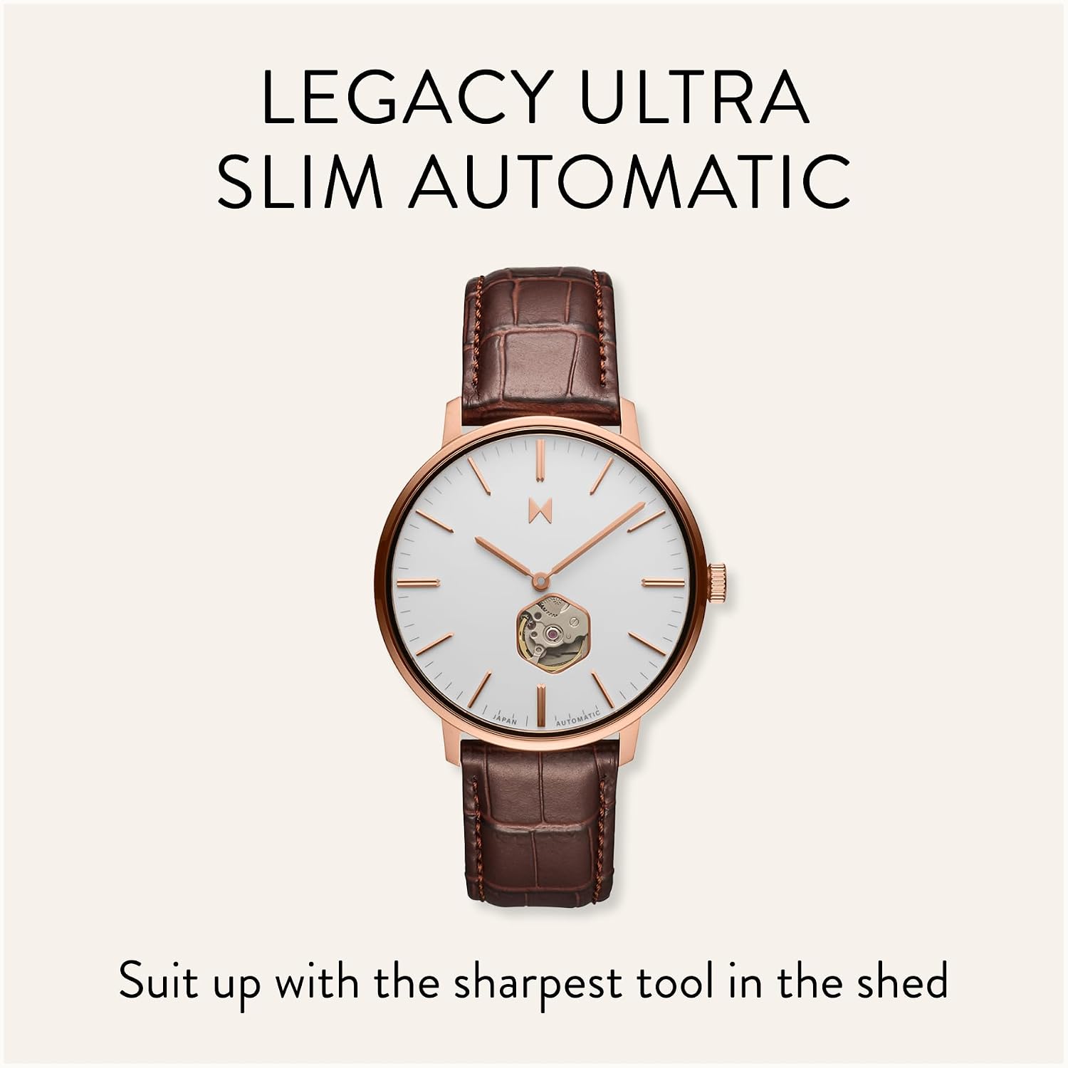 MVMT Legacy Slim Men's Watch – Minimalist - Water Resistant - Stylish Gift for Him