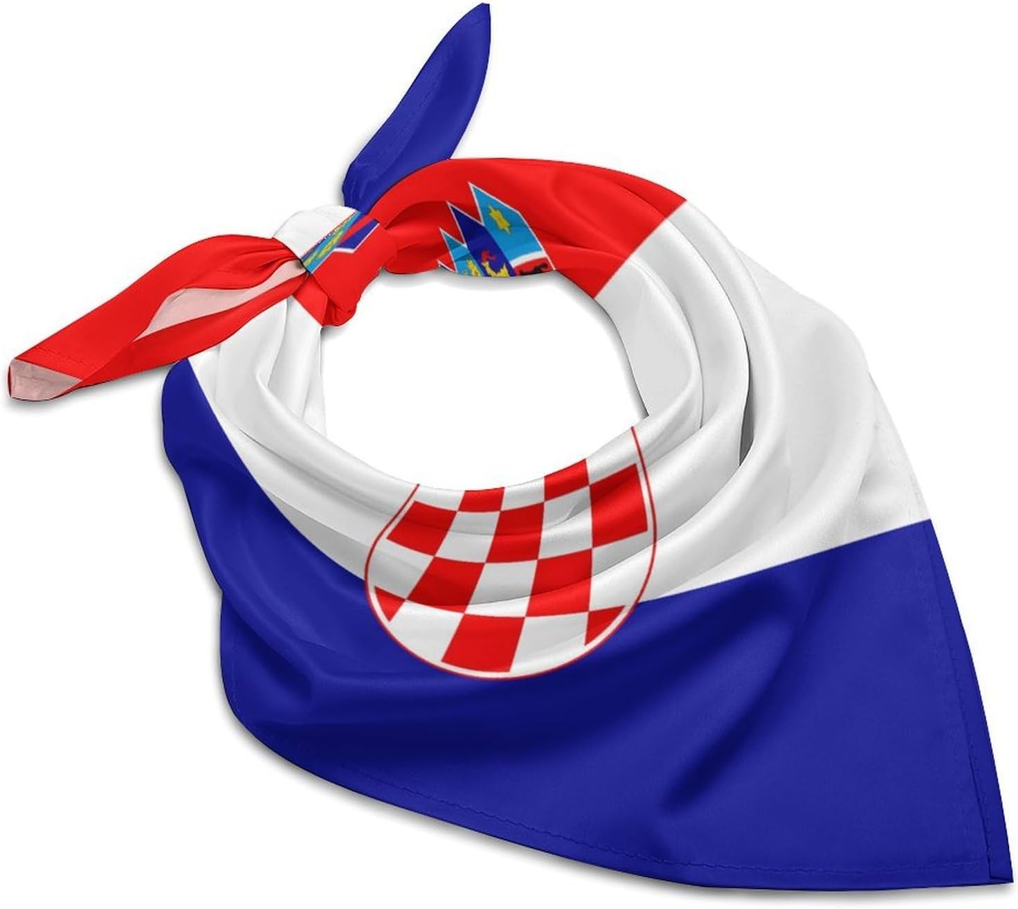 Flag Silk Scarf Head Hair Wraps Bandana Square Satin Head Scarf For Women