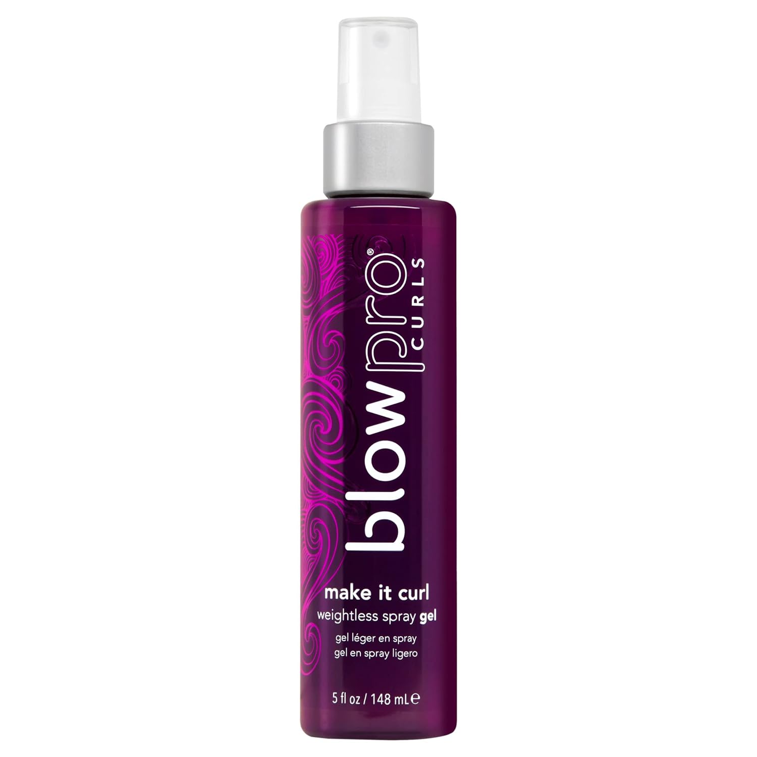 blowpro Make It Curl Weightless Spray Gel 5oz, Boost & Locks in Curl Definition, Flexible Finish, All Day Beautiful Hold, Travel-Friendly Bottle