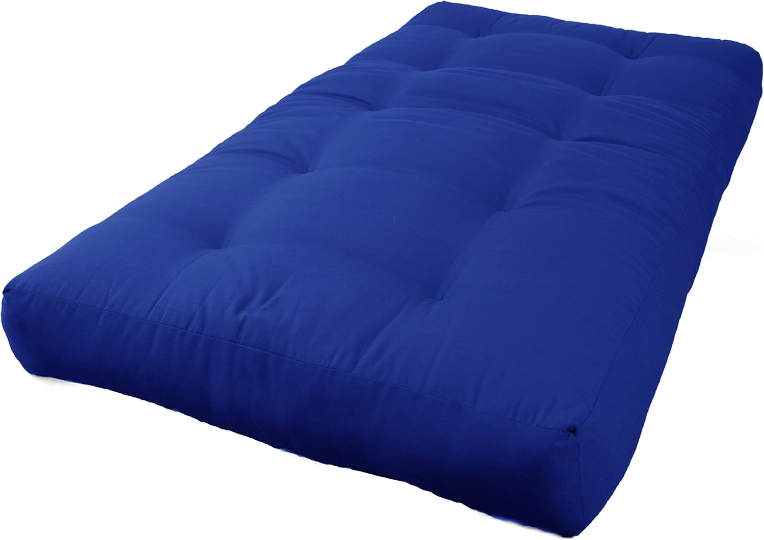 Blazing Needles Renewal 7" Twill Futon Mattress, Full, Aqua Blue