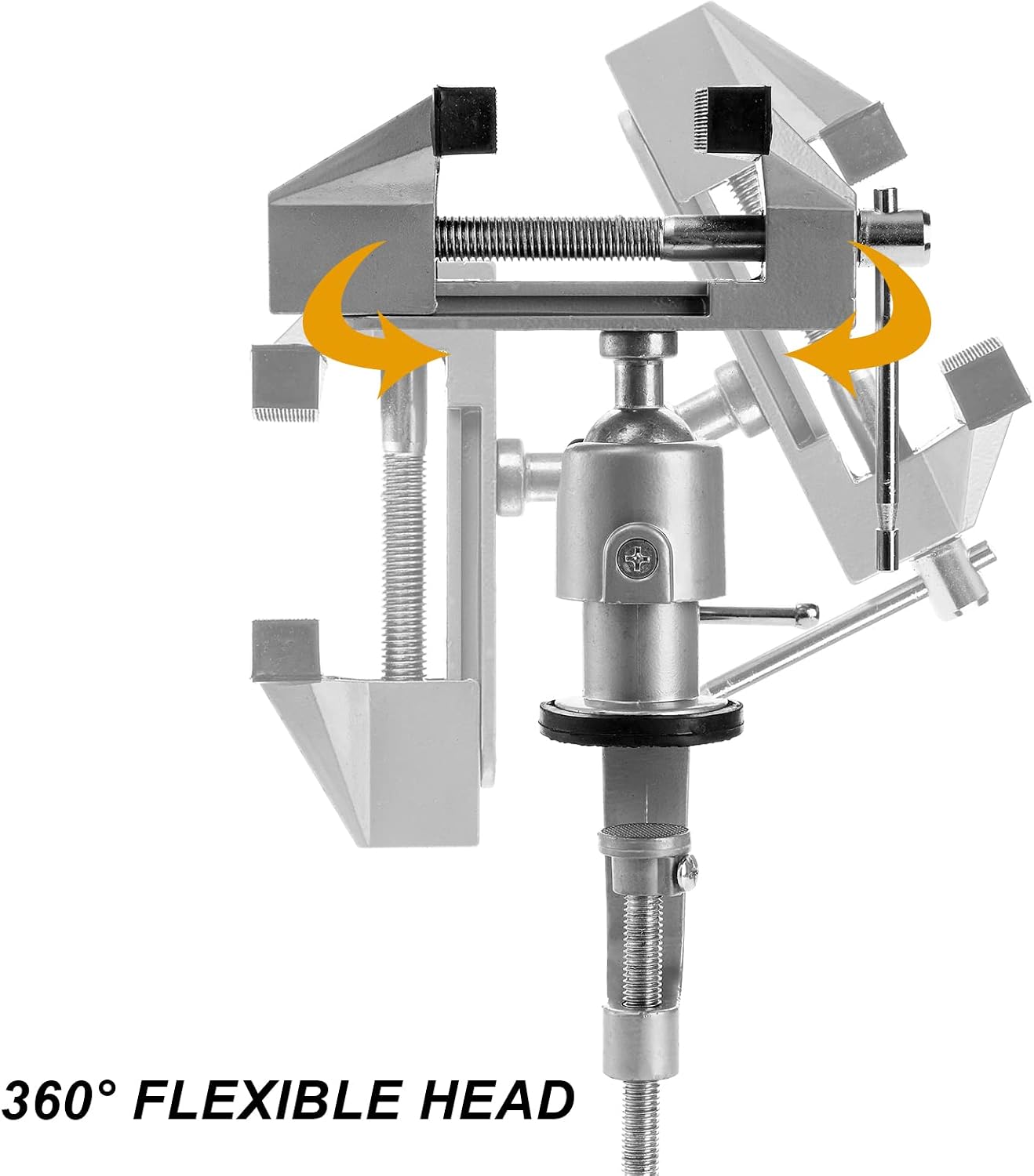 Fasmov Swivel 3" Universal Table Vise Tilts Rotate 360° Universal Work, Portable Work Bench Vise for Drilling, Woodworking, Painting, Jewelry Making