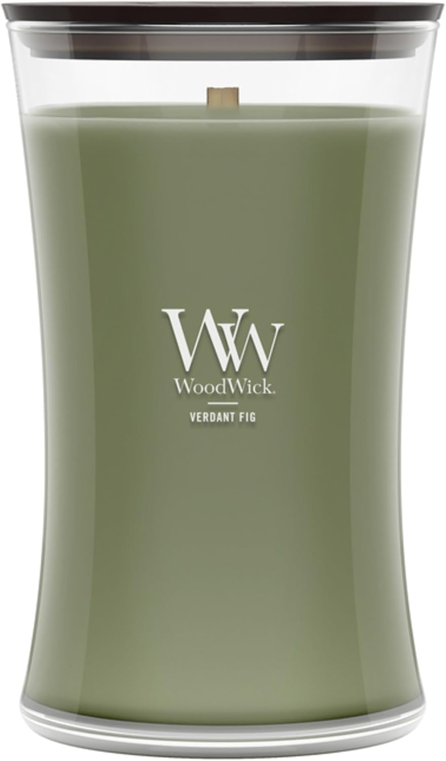 WoodWick Fireside Holiday Candle Gifts for Women and Men, 9.7 oz Medium Hourglass Candle with Crackling Wick