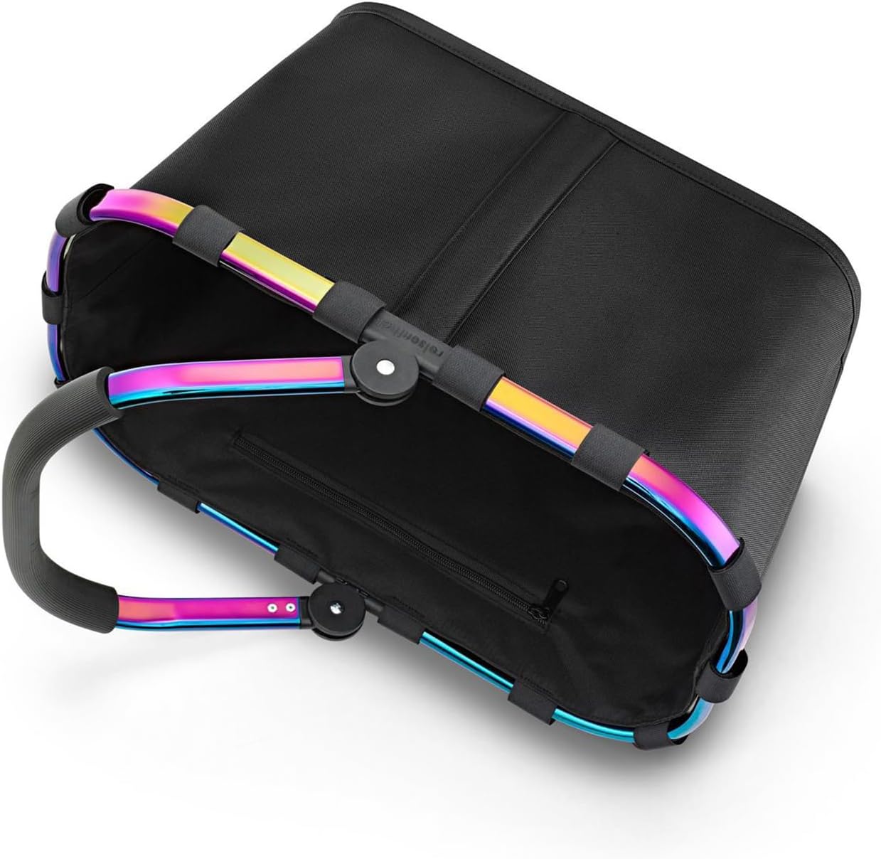 reisenthel carrybag frame black/black - Sturdy shopping basket with plenty of storage space and practical inner pocket - water-repellent