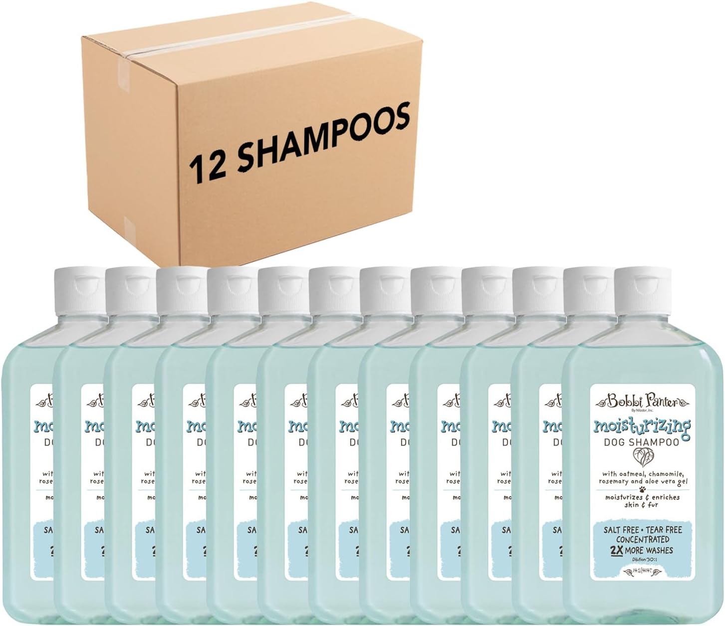 Bobbi Panter Soothing Dog Shampoo Tea Tree, Lavender, Cucumber & Oat Protein – Natural Formula for Sensitive Skin & Irritation Relief, Tear-Free, 30:1 Concentrate, Made in USA, 14 oz