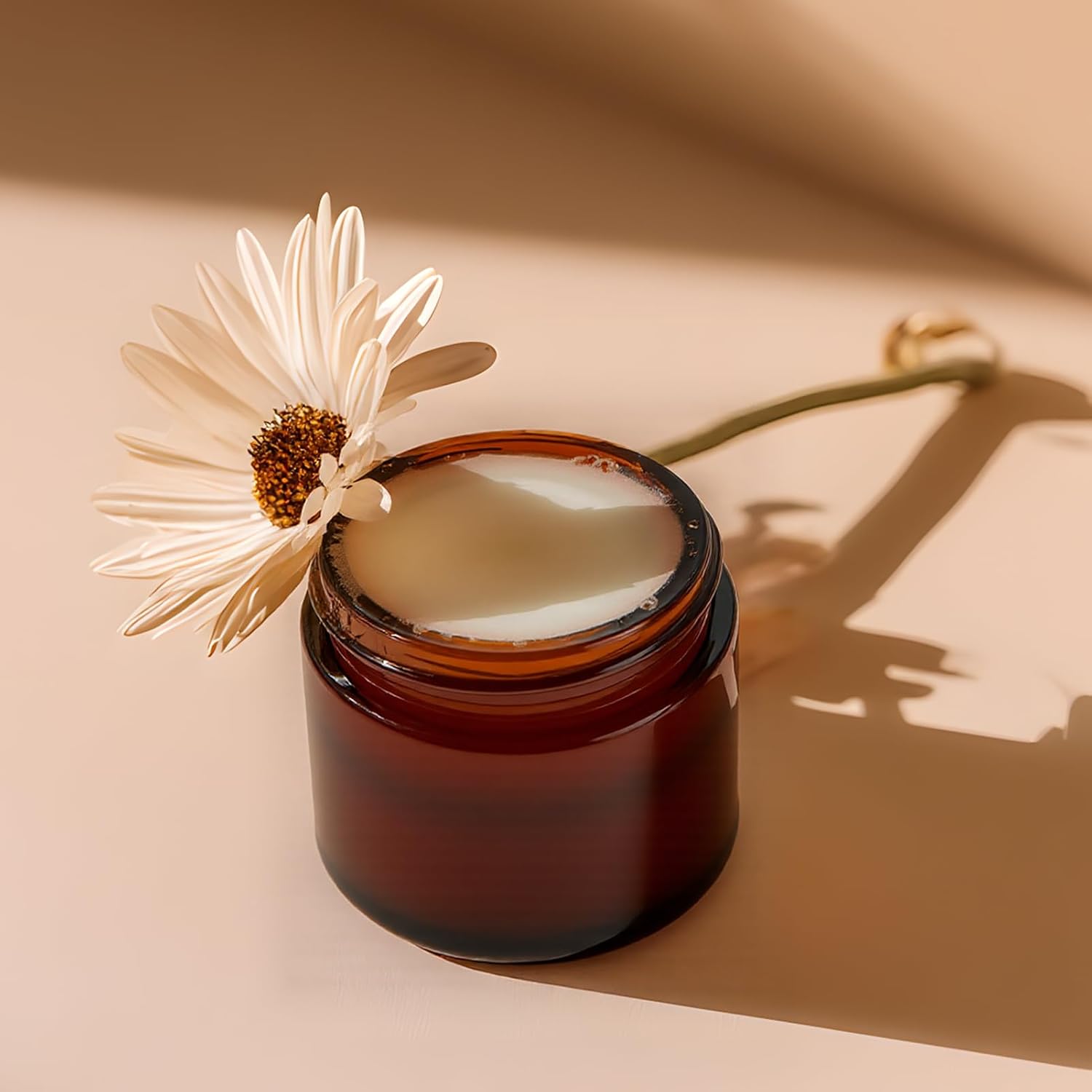 2 oz Glass Jars with Lids, Hoa Kinh 24 Pack Clear Small Cosmetic Glass Jars